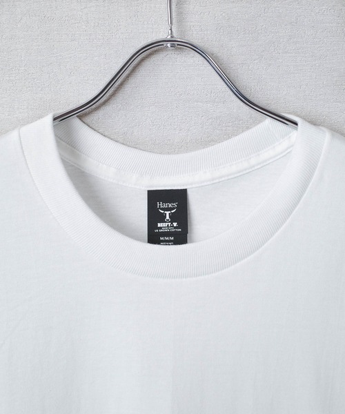 HANES(ヘインズ)の「【Hanes/ヘインズ】BEEFY-T ビーフィー 半袖 クルーネック ヘビーウェイト Tシャツ(Tシャツ/カットソー・メンズ・ブラック/チャコールグレー/スモークグレー/ネイビー/ホワイト・MEDIUM/LARGE/X-LARGE)」の7枚目の写真