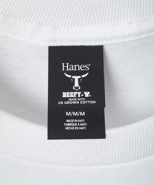HANES(ヘインズ)の「【Hanes/ヘインズ】BEEFY-T ビーフィー 半袖 クルーネック ヘビーウェイト Tシャツ(Tシャツ/カットソー・メンズ・ブラック/チャコールグレー/スモークグレー/ネイビー/ホワイト・MEDIUM/LARGE/X-LARGE)」の9枚目の写真