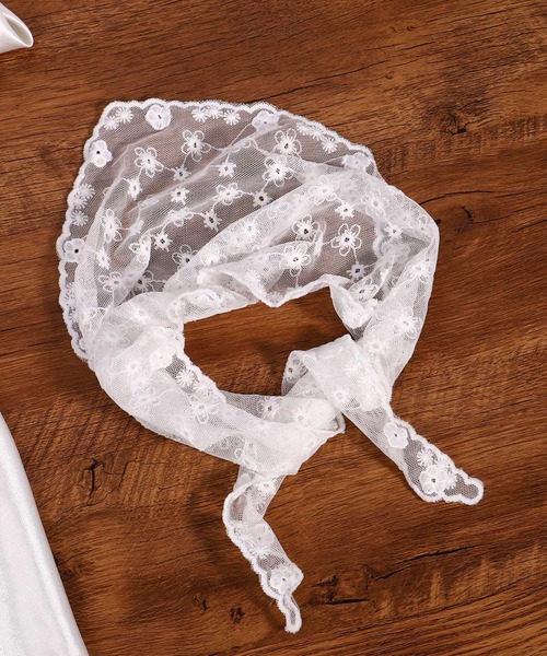 MEMECLE（メメクル）の「【 MEMECLE / メメクル 】レース フラワー ドット バブーシュカ（その他ヘアアクセサリー・レディース・A/C/B・FREE）」の10枚目の写真