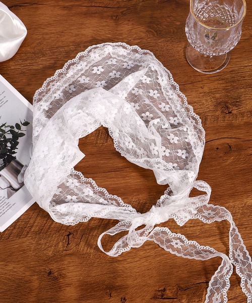 MEMECLE（メメクル）の「【 MEMECLE / メメクル 】レース フラワー ドット バブーシュカ（その他ヘアアクセサリー・レディース・A/C/B・FREE）」の16枚目の写真
