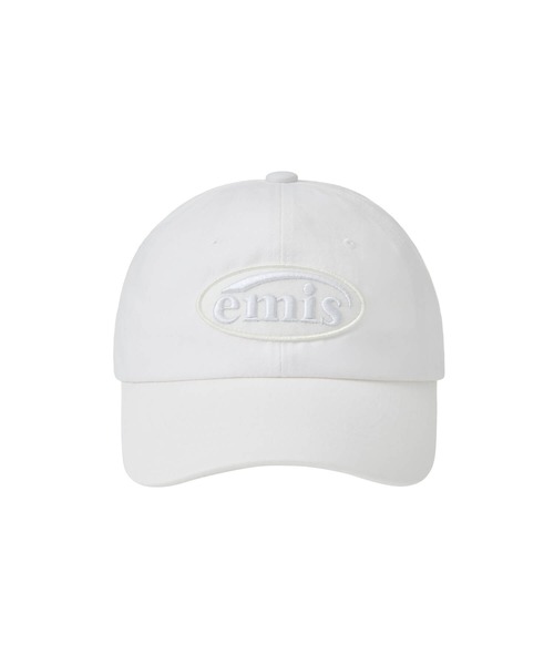 EMIS（イミス）の「TONE ON TONE WAPPEN BALL CAP（キャップ・レディース・ベージュ/ネイビー/ライトパープル/ホワイト/ブラウン/グリーン/レッド/ブラック/スカイブルー/グレー/ブルー・FREE）」の2枚目の写真