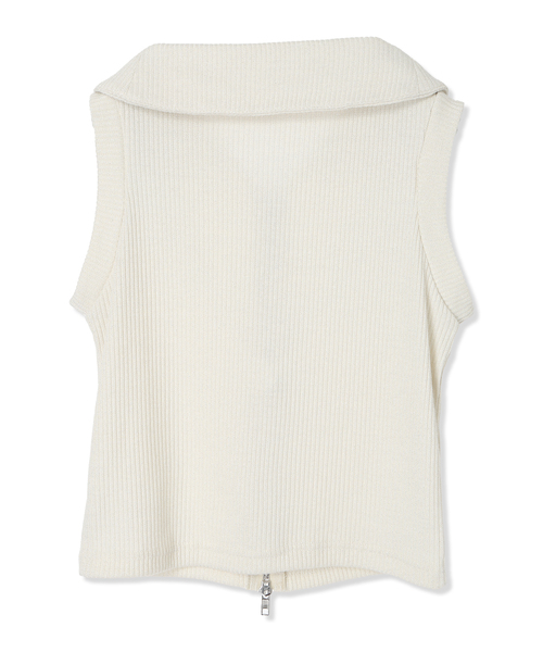 ダブルジップ ノースリーブパーカー ベスト（ベスト）｜BISKEE