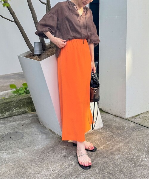 セール】◇【WEB限定カラーあり】シアーラミー袖バルーン