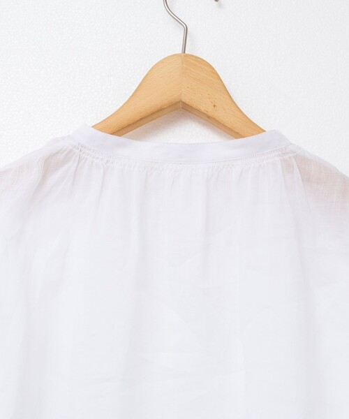 セール】◇【WEB限定カラーあり】シアーラミー袖バルーンブラウス