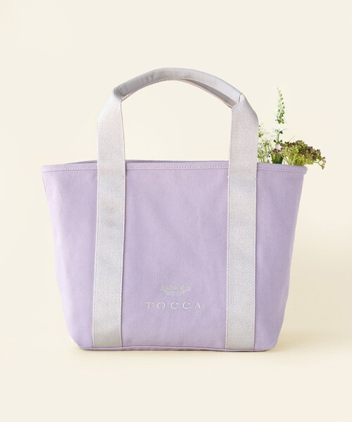 TOCCA(トッカ)の「LUMINA STRADA CANVAS TOTE キャンバストートバッグ(トートバッグ・レディース・ホワイト系/ブラック系/ライトグレー系/ベージュ系/スカイブルー系/ライラック系/ゴールド系5・F)」の6枚目の写真