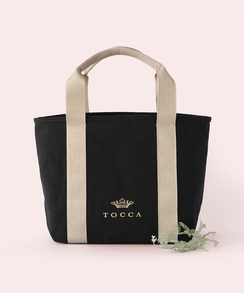 TOCCA(トッカ)の「LUMINA STRADA CANVAS TOTE キャンバストートバッグ(トートバッグ・レディース・ホワイト系/ブラック系/ライトグレー系/ベージュ系/スカイブルー系/ライラック系/ゴールド系5・F)」の7枚目の写真