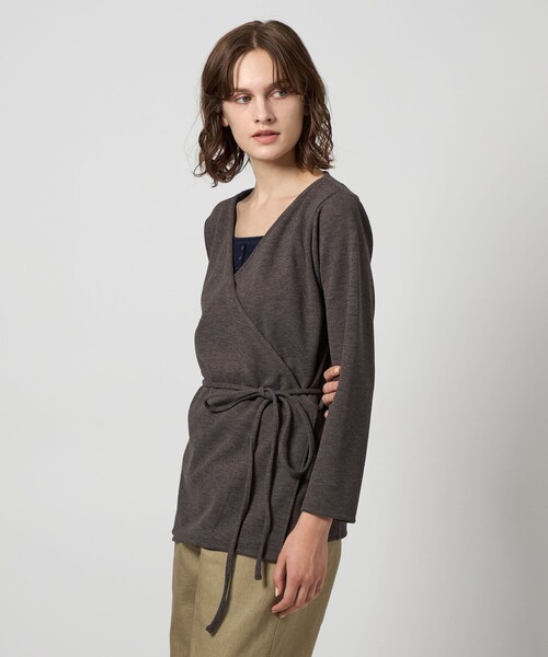 Steven Alan（スティーブンアラン）の「＜Steven Alan＞カシュクール カーディガン（カーディガン/ボレロ・レディース・ナチュラル/ダークブラウン・FREE）」の2枚目の写真