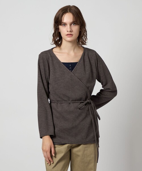 Steven Alan（スティーブンアラン）の「＜Steven Alan＞カシュクール カーディガン（カーディガン/ボレロ・レディース・ナチュラル/ダークブラウン・FREE）」の20枚目の写真