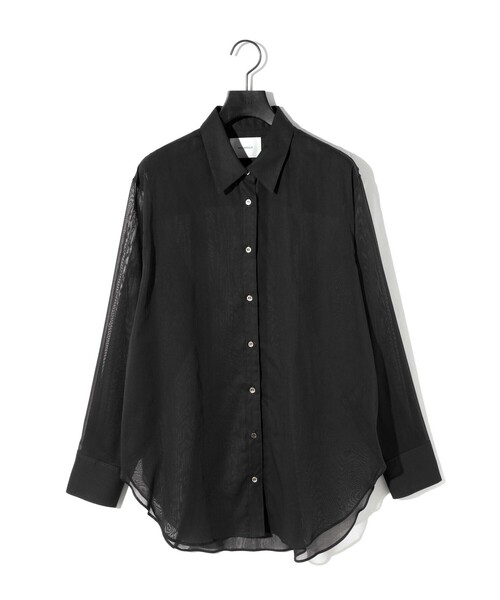 MIDIUMISOLID Men’s シアーボイルベーシックシャツ
