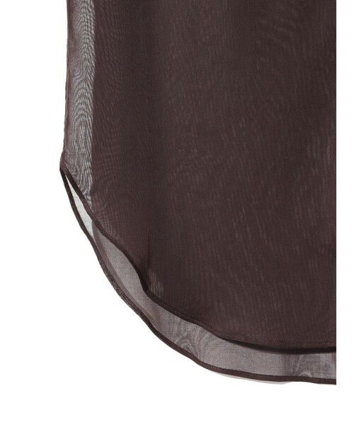MIDIUMISOLID(ミディウミソリッド)の「MIDIUMISOLID Men’s シアーボイルベーシックシャツ(シャツ/ブラウス・メンズ・オフホワイト/ブラック/ブラウン・FREE)」の9枚目の写真