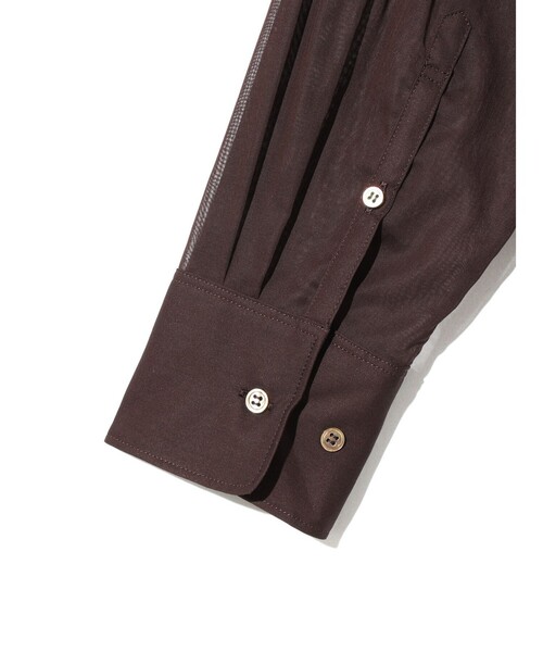 MIDIUMISOLID(ミディウミソリッド)の「MIDIUMISOLID Men’s シアーボイルベーシックシャツ(シャツ/ブラウス・メンズ・オフホワイト/ブラック/ブラウン・FREE)」の13枚目の写真
