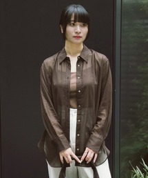 MIDIUMISOLID（ミディウミソリッド）の「MIDIUMISOLID Men’s シアーボイルベーシックシャツ（シャツ/ブラウス）」