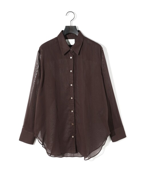 MIDIUMISOLID(ミディウミソリッド)の「MIDIUMISOLID Men’s シアーボイルベーシックシャツ(シャツ/ブラウス・メンズ・オフホワイト/ブラック/ブラウン・FREE)」の14枚目の写真