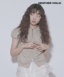 HOLiC ギャザーZIPシャツ　497248