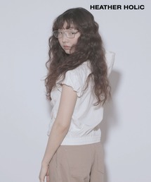 HOLiC ギャザーZIPシャツ　497248