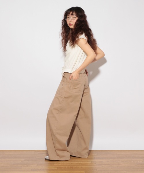 Heather(ヘザー)の「HOLiC ギャザーZIPシャツ 497248(シャツ/ブラウス・レディース・ベージュ/アイボリー/ブラック・FREE)」の8枚目の写真