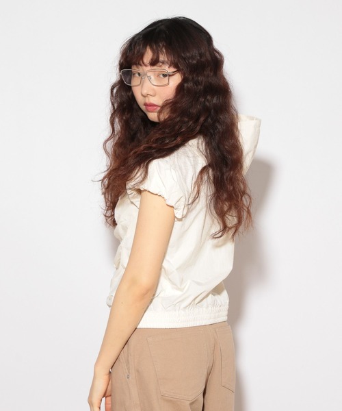 Heather(ヘザー)の「HOLiC ギャザーZIPシャツ 497248(シャツ/ブラウス・レディース・ベージュ/アイボリー/ブラック・FREE)」の11枚目の写真