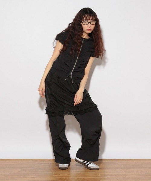 Heather(ヘザー)の「HOLiC ギャザーZIPシャツ 497248(シャツ/ブラウス・レディース・ベージュ/アイボリー/ブラック・FREE)」の20枚目の写真