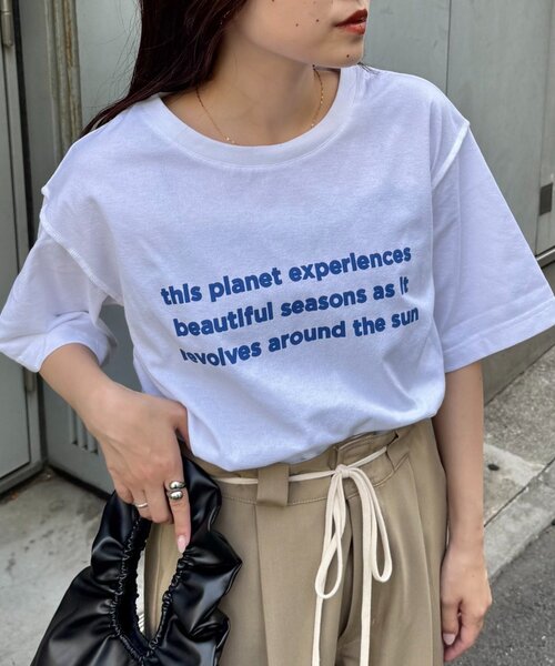 CIAOPANIC TYPY(チャオパニックティピー)の「梨地アソートプリント半袖TEE(Tシャツ/カットソー・レディース・ホワイト系その他/ホワイト/ホワイト系その他3/ホワイト系その他2・ONE SIZE)」の16枚目の写真