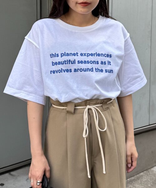 CIAOPANIC TYPY(チャオパニックティピー)の「梨地アソートプリント半袖TEE(Tシャツ/カットソー・レディース・ホワイト系その他/ホワイト/ホワイト系その他3/ホワイト系その他2・ONE SIZE)」の17枚目の写真
