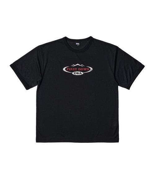 FIRST DOWN（ファーストダウン）の「リネンタッチ ショートスリーブ リンガーTシャツ（Tシャツ/カットソー・メンズ・ホワイト/ブラック・M/L/XL）」の12枚目の写真