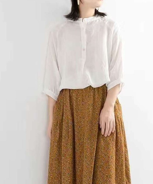 shoppinggo(ショッピングゴー)の「シャツ カットソー レディース 刺繍ブラウス(シャツ/ブラウス・レディース・ホワイト・M)」の3枚目の写真