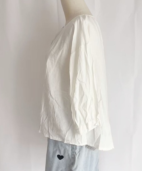 shoppinggo(ショッピングゴー)の「シャツ カットソー レディース 刺繍ブラウス(シャツ/ブラウス・レディース・ホワイト・M)」の5枚目の写真