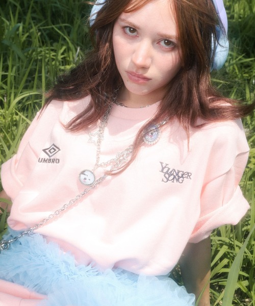 younger song（ヤンガーソング）の「【限定】UMBRO/アンブロ Younger Song/ヤンガーソング 半袖Tシャツ ショーツ セットアップ スウェット MRYS-ST003（Tシャツ/カットソー・メンズ・ピンク/ブラウン/ホワイト/ブラック・LL/L/M/S）」の10枚目の写真