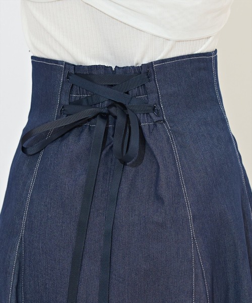 WILLSELECTION（ウィルセレクション）の「ハイウエストデニムスカート（デニムスカート・レディース・ブルー/ネイビー・FREE）」の9枚目の写真