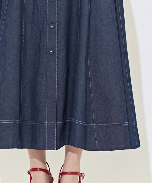 WILLSELECTION（ウィルセレクション）の「ハイウエストデニムスカート（デニムスカート・レディース・ブルー/ネイビー・FREE）」の10枚目の写真