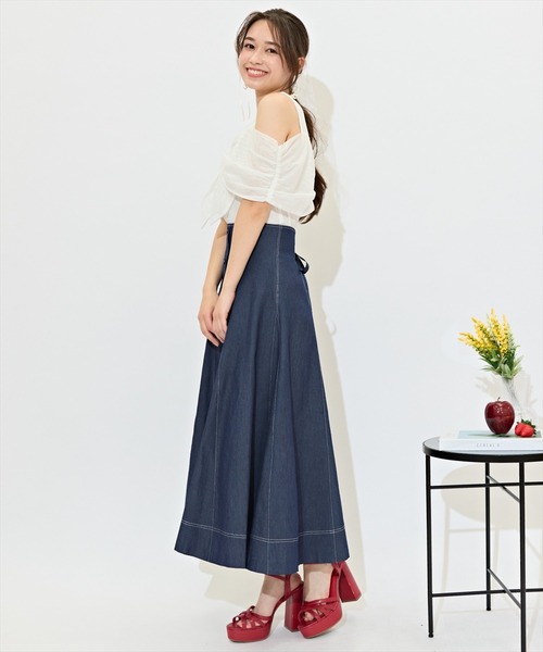 WILLSELECTION（ウィルセレクション）の「ハイウエストデニムスカート（デニムスカート・レディース・ブルー/ネイビー・FREE）」の11枚目の写真