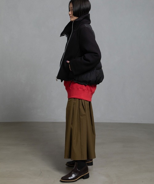 MARECHAL TERRE（マルシャルテル）の「スタンドカラーダウンブルゾン（ダウンジャケット/コート・レディース・ブラウン/ネイビー/アイボリー/ブラック・MEDIUM）」の16枚目の写真