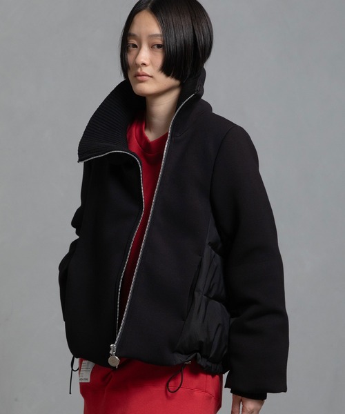 MARECHAL TERRE（マルシャルテル）の「スタンドカラーダウンブルゾン（ダウンジャケット/コート・レディース・ブラウン/ネイビー/アイボリー/ブラック・MEDIUM）」の18枚目の写真