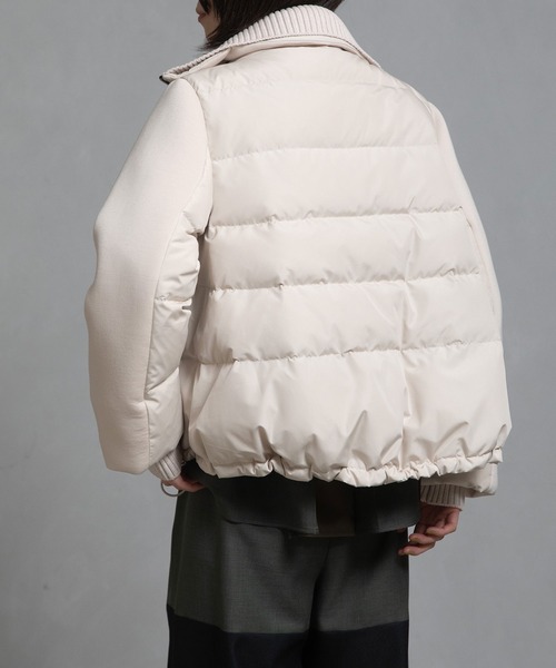 MARECHAL TERRE（マルシャルテル）の「スタンドカラーダウンブルゾン（ダウンジャケット/コート・レディース・ブラウン/ネイビー/アイボリー/ブラック・MEDIUM）」の21枚目の写真