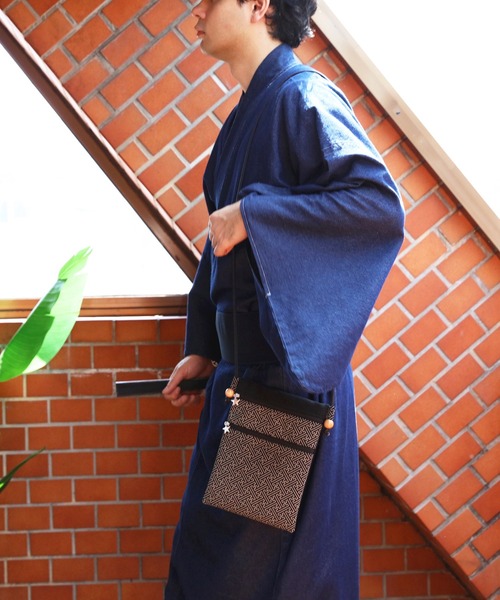 ８(eight)（エイト）の「印伝調 ファスナーポシェット(ロング)（和装小物・メンズ・ブラック系その他/ブラック系その他2/ブラック系その他3/ブラック系その他4・FREE）」の6枚目の写真