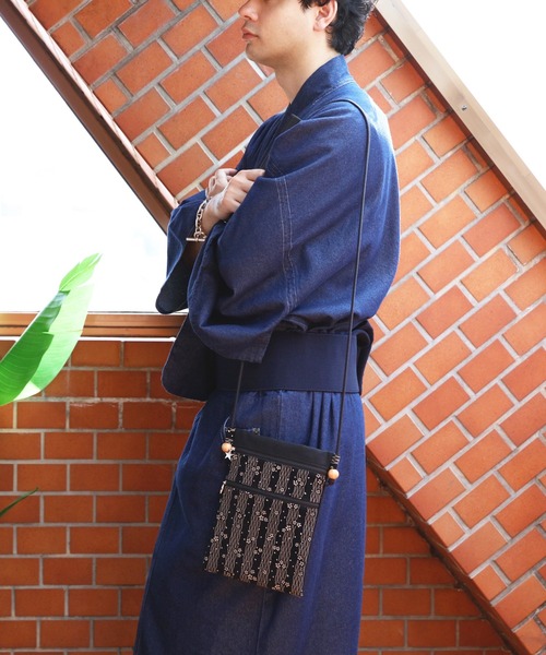 ８(eight)（エイト）の「印伝調 ファスナーポシェット(ロング)（和装小物・メンズ・ブラック系その他/ブラック系その他2/ブラック系その他3/ブラック系その他4・FREE）」の9枚目の写真