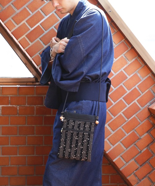 ８(eight)（エイト）の「印伝調 ファスナーポシェット(ロング)（和装小物・メンズ・ブラック系その他/ブラック系その他2/ブラック系その他3/ブラック系その他4・FREE）」の8枚目の写真