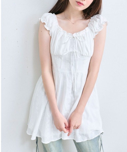*Alice + Olivia* スリーブリボンミニワンピース セール】リボンミニワンピース（ワンピース）｜OLIVE des OLIVE