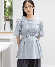 RAGEBLUE | フリルビスチェセット/ウエストタックルーズTシャツ(Tシャツ/カットソー)