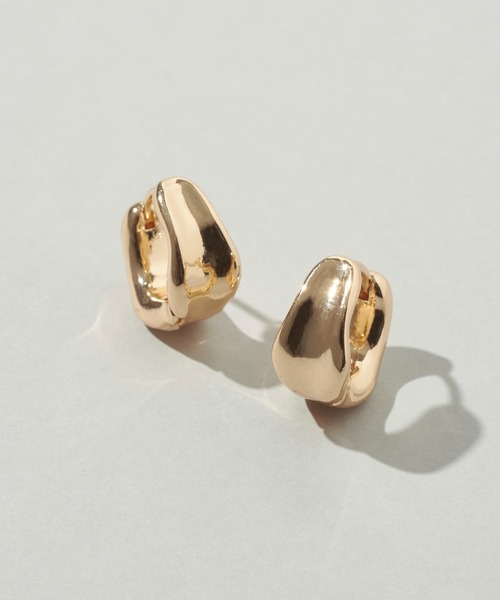 GOLDY(ゴールディ)の「ニュアンス ドロップ フープ ワンタッチ ピアス(ピアス(両耳用)・レディース・シルバー/ゴールド/シルバー系その他/ゴールド系その他・FREE)」の1枚目の写真