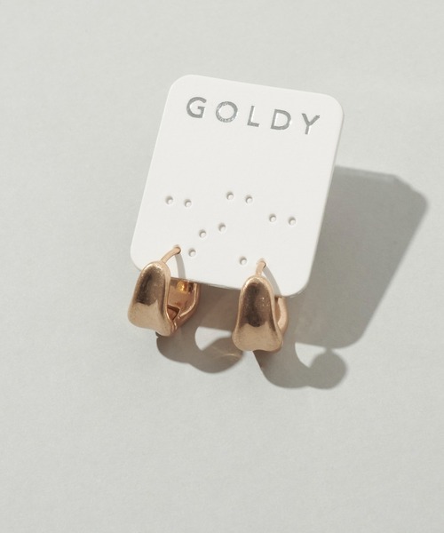 GOLDY(ゴールディ)の「ニュアンス ドロップ フープ ワンタッチ ピアス(ピアス(両耳用)・レディース・シルバー/ゴールド/シルバー系その他/ゴールド系その他・FREE)」の9枚目の写真