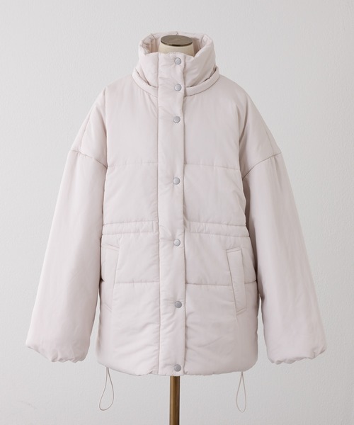  ダウン ベーシックタフタ ロングダウンコート/撥水加工(ダウンジャケット