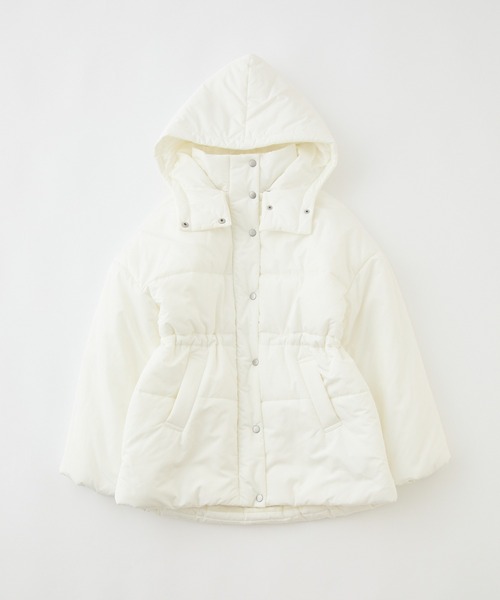 ウェストマークミドルフェイクダウンジャケット（ダウンジャケット