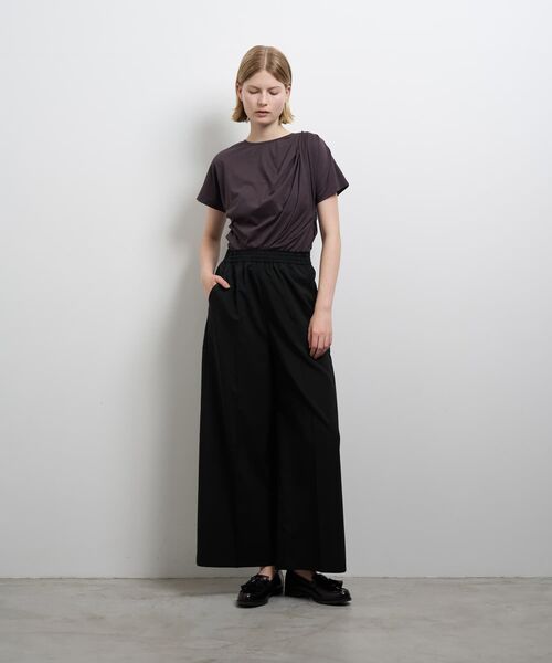 LANVIN en Bleu(ランバンオンブルー)の「ドライポリエステルイージーパンツ(その他パンツ・レディース・オフホワイト/ブラック/ブラウン・38/36)」の19枚目の写真