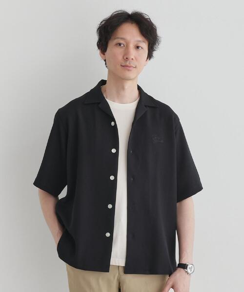 TAKEO KIKUCHI（タケオキクチ）の「【LIMITED】ハンドライティングロゴ 1ポイントジャージ半袖シャツ（シャツ/ブラウス・メンズ・アイボリー/ネイビー・01/02/03/04/05）」の17枚目の写真
