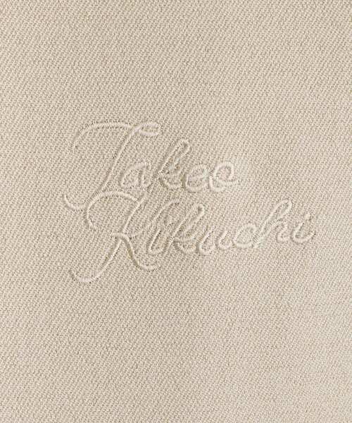 TAKEO KIKUCHI（タケオキクチ）の「【LIMITED】ハンドライティングロゴ 1ポイントジャージ半袖シャツ（シャツ/ブラウス・メンズ・アイボリー/ネイビー・01/02/03/04/05）」の7枚目の写真
