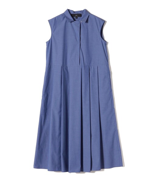 SHIPS(シップス)の「SHIPS Primary Navy Label:〈手洗い可能〉タック フレア ワンピース(ワンピース・レディース・ブルー/ブラック・36/38)」の4枚目の写真