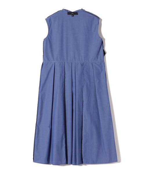 SHIPS(シップス)の「SHIPS Primary Navy Label:〈手洗い可能〉タック フレア ワンピース(ワンピース・レディース・ブルー/ブラック・36/38)」の7枚目の写真