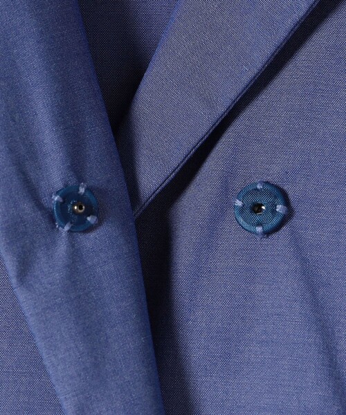 SHIPS(シップス)の「SHIPS Primary Navy Label:〈手洗い可能〉タック フレア ワンピース(ワンピース・レディース・ブルー/ブラック・36/38)」の9枚目の写真