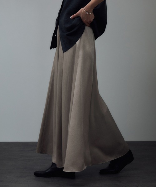 SALON adam et rope'（サロン アダム エ ロペ）の「ビンテージシャドースカート（スカート・レディース・ブラック/ベージュ系その他・FREE）」の16枚目の写真